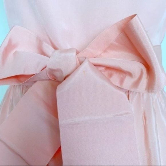 Vintage 80s Lillie Rubin x Albert Capraro Pink Ruffle Formal Dress Gown XXS/XS - Picture 11 of 13